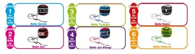 Balle en tissu avec élastique Captain TSUBASA 高风险召回