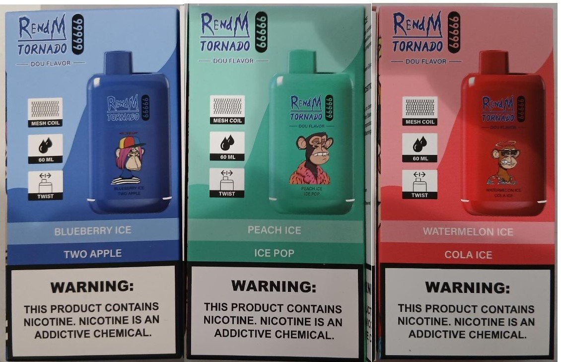 Disposable electronic cigarette 召回/安全警示