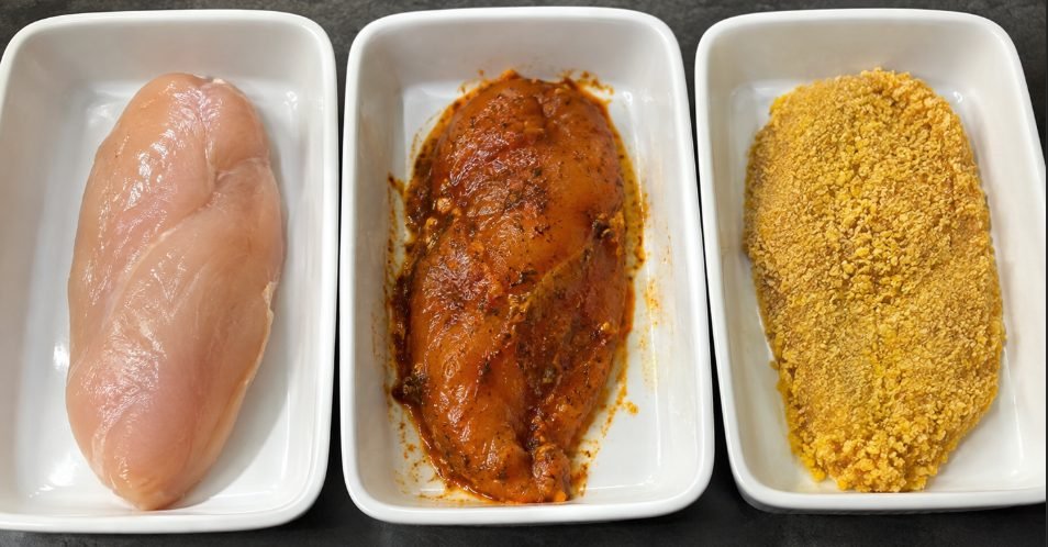 FILET DE POULET NATURE – FILET DE POULET MARINE TEX MEX – ESCALOPE DE FILET DE POULET CHAPELURE CORNFLAKE 高风险召回