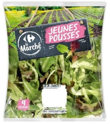 JEUNES POUSSES 125 g Carrefour Le Marché 高风险召回