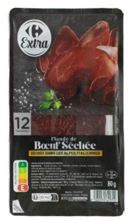 VIANDE DE BOEUF SECHEE DANS LES ALPES ITALIENNES 高风险召回
