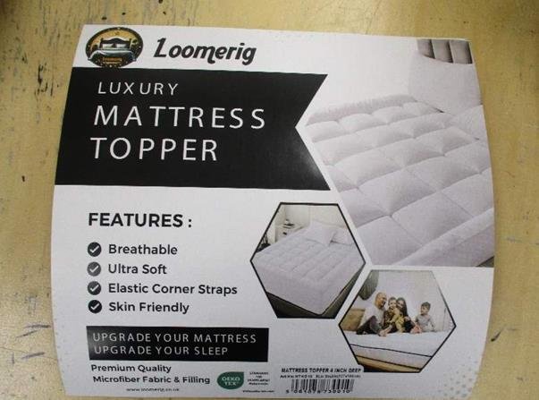 Product Safety Report: Loomerig Luxury Double Mattress Topper ([已编辑])